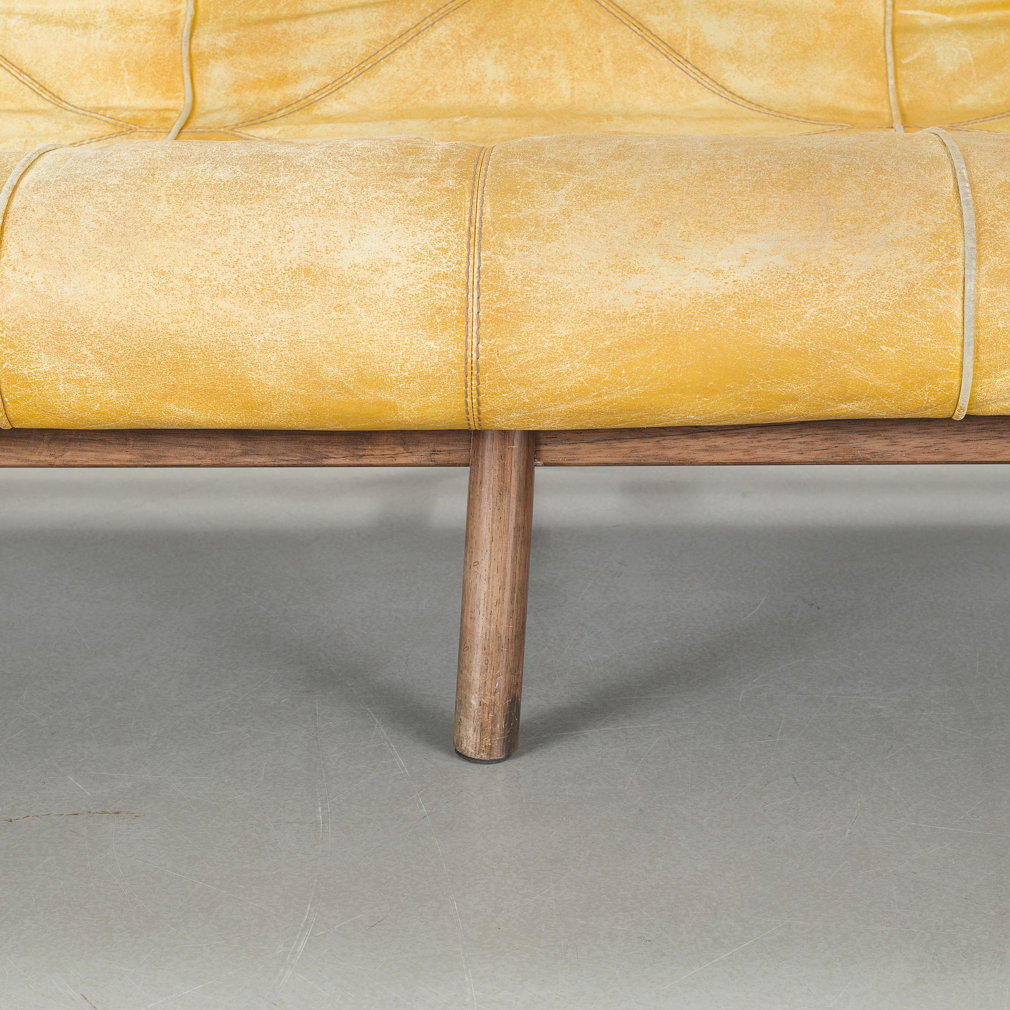 A 1970s sofa and armchair by Percival Lafer for Lafer MP, Brazil. CITES-certificate.