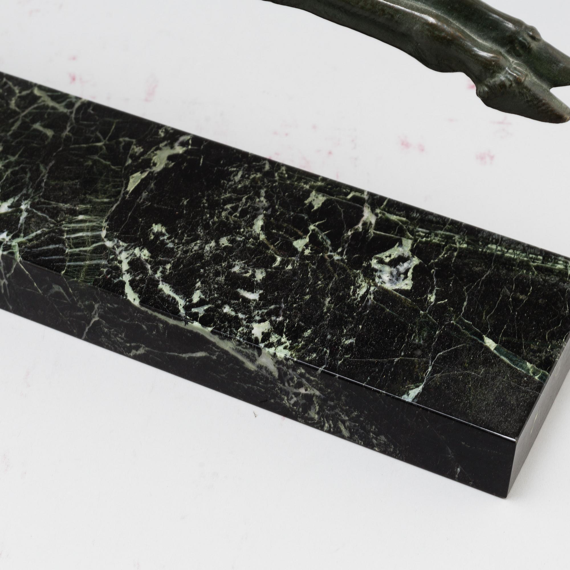 ALBERTO BAZZONI, Sculpture, bronze. Signed and mark.