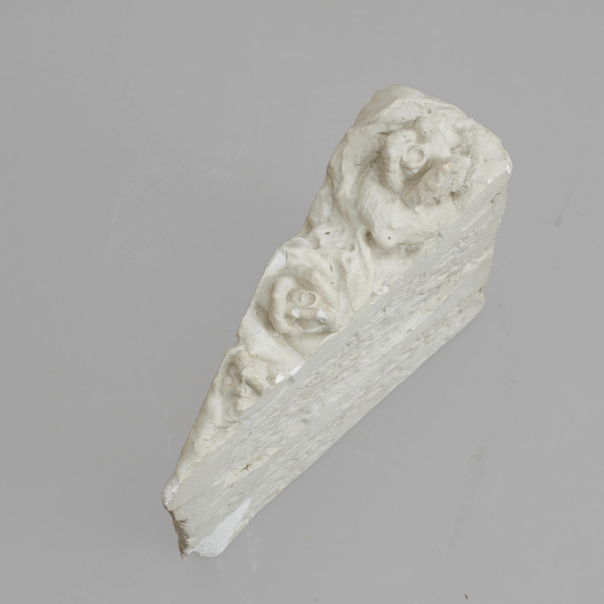 CLAES OLDENBURG, skulptur, gips, otydlig märkning.