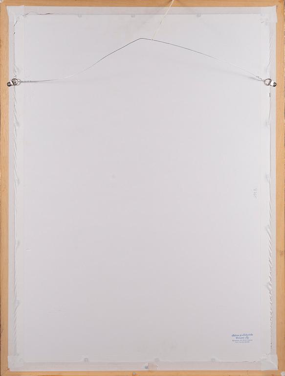 SAM VANNI, gouache, signed.