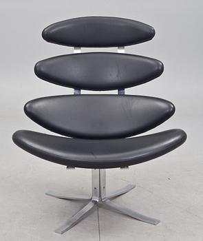 FÅTÖLJ, "Corona", Poul Volther, Erik Jørgensen, Danmark, 1900/2000-tal.