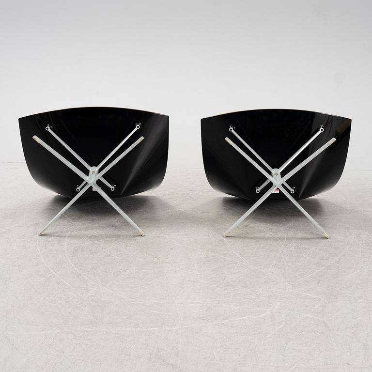 Jurgen Laub & Markus Jehs, a pair of 'JL10' easy chairs, Fritz Hansen, Denmark, 2008.