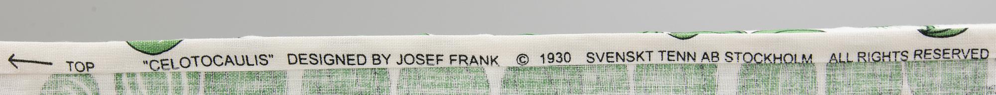 Josef Frank, A set of two linen curtains "Celotocaulis" design JOSEF FRANK for Firma Svenskt Tenn.