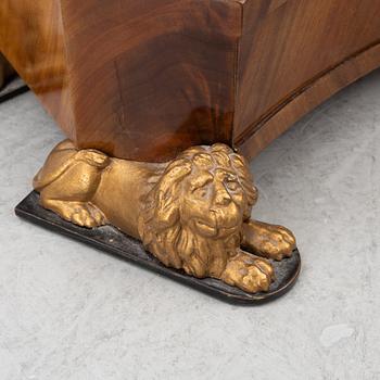 A Karl Johan style table mirror, around 1900.