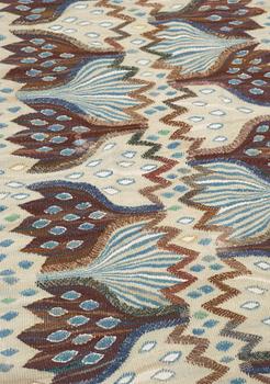 TEXTILE. "Blå crocus". Tapestry variant. 57,5 x 125 cm. Signed AB MMF AML.