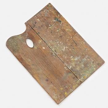 Birger Simonssons friluftsstaffli, paletter & målarlådor.