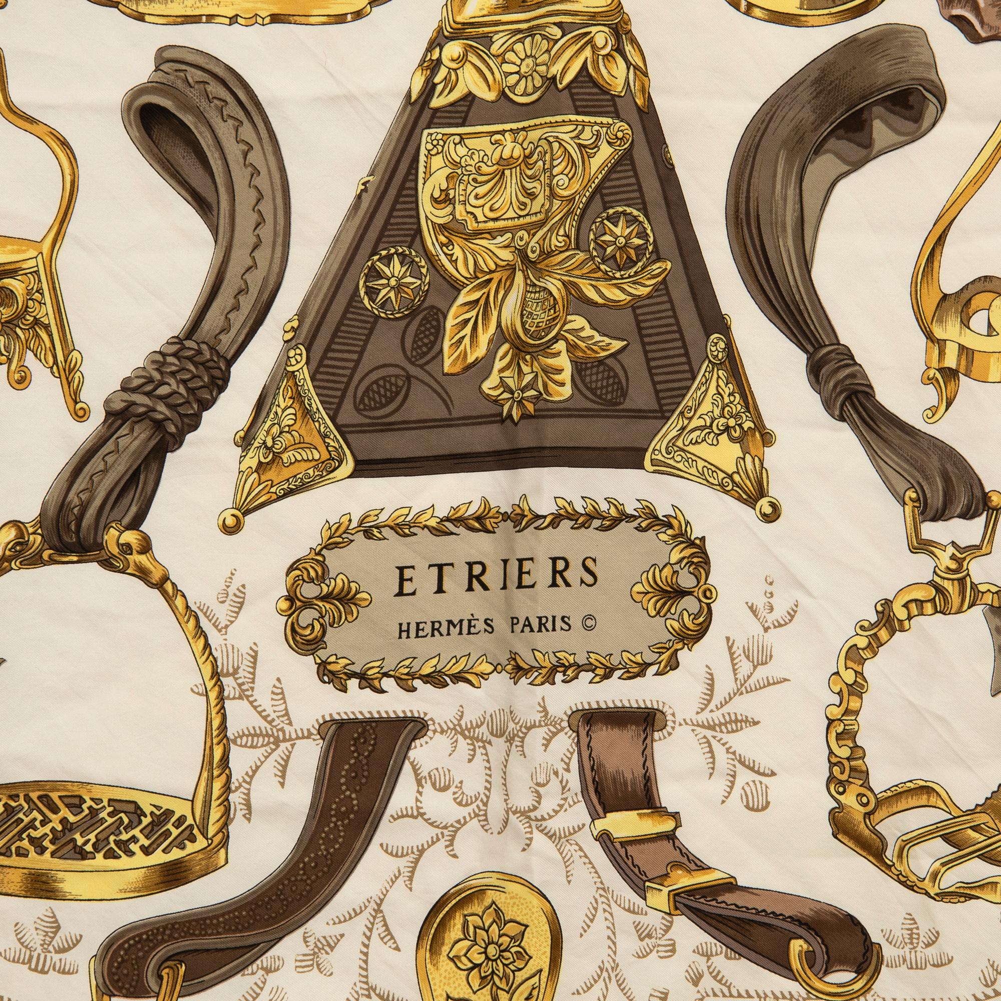 Hermès, scarf "Stirrups".