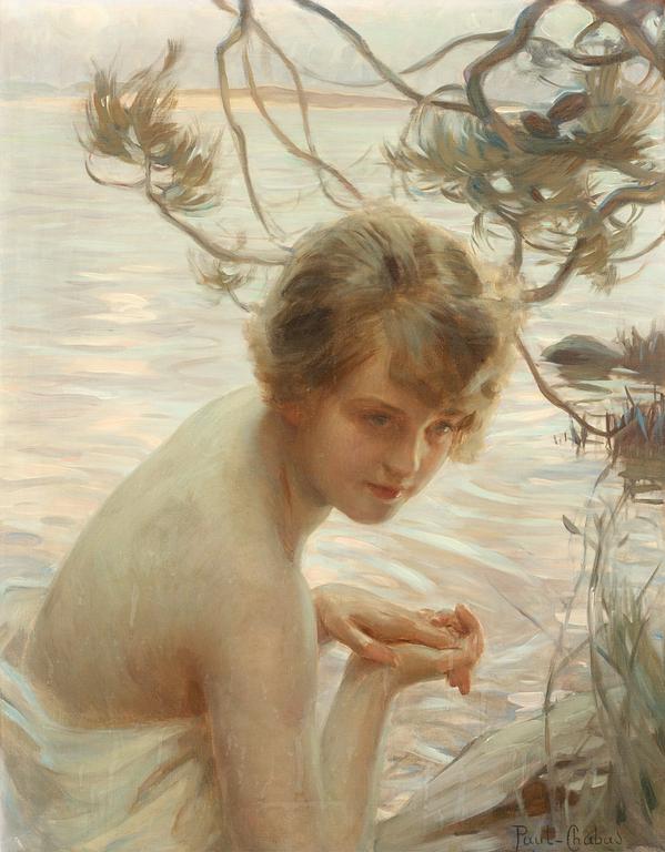 Paul Emile Chabas, Young lady by the water.