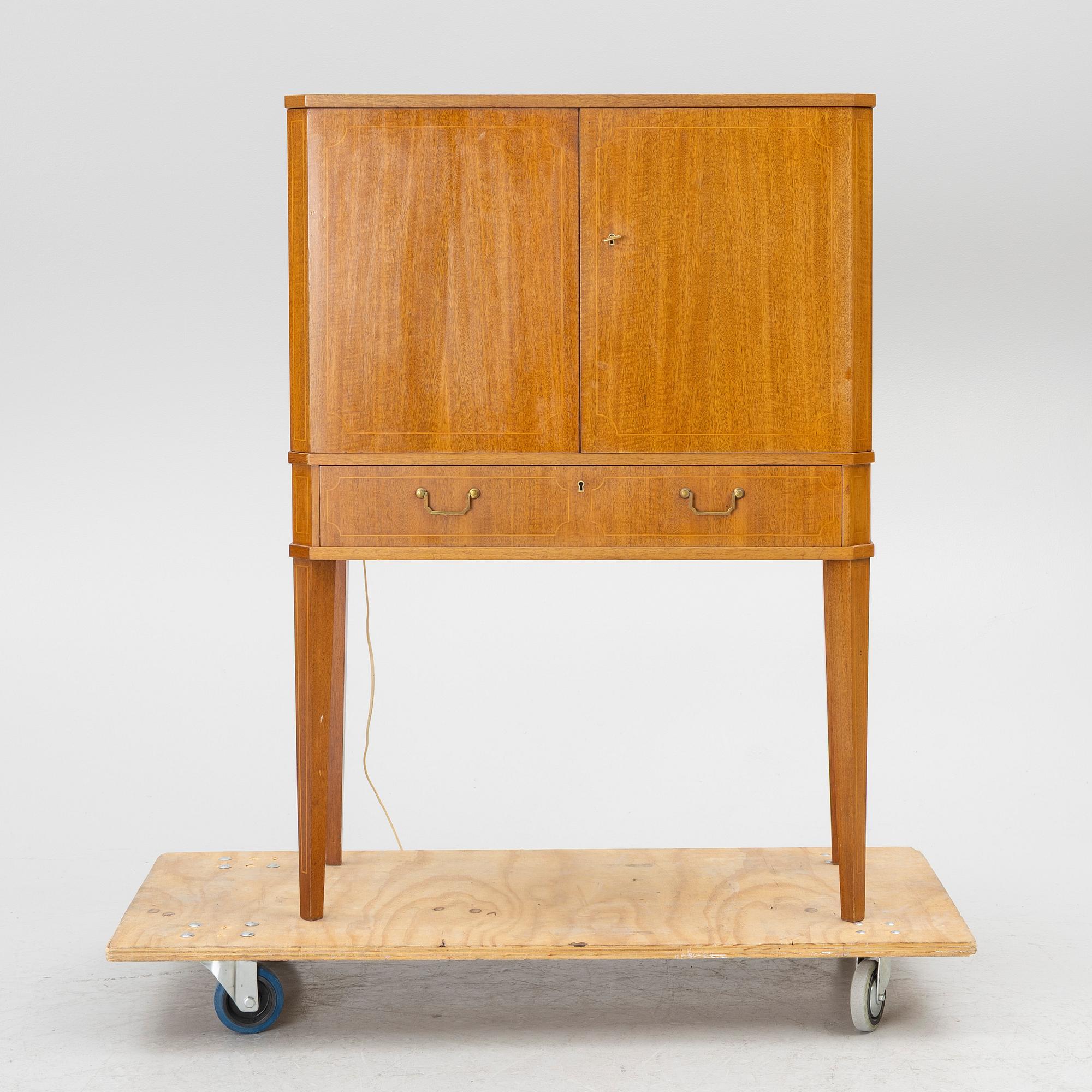 Bar cabinet, mid-20th century.