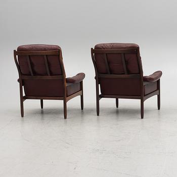 Gunnar Kentemo, a pair of armchairs, Göte Möbler, 1970's.
