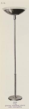Harald Notini, a floor lamp model "15250", Arvid Böhlmarks Lampfabrik, Stockholm 1940s.