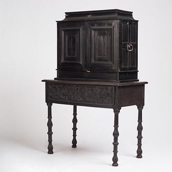 A Baroque landscape cabinet, presumably Flemish, second half of the 17th century.