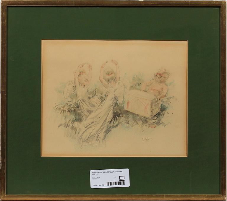 ROBERT HÖGFELDT, blandteknik, sign.