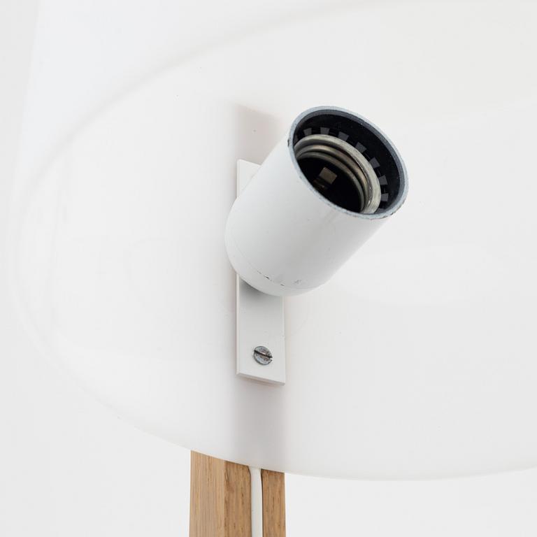 An oak and acrylic table light, Luxus, Vittsjö.