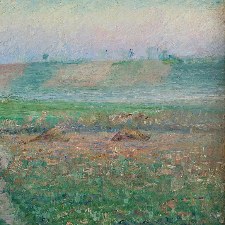 Anshelm Schultzberg, French summer landscape, Grez-sur-Loing.