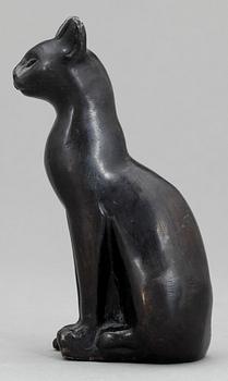 KATTSTATYETT, brons, egyptiserande, 1900-tal.