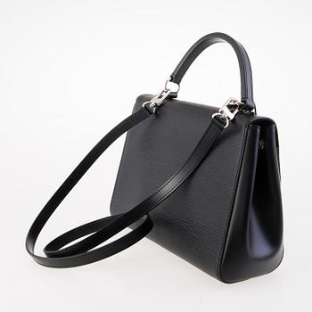 LOUIS VUITTON Black Epi Cluny BB Bag.