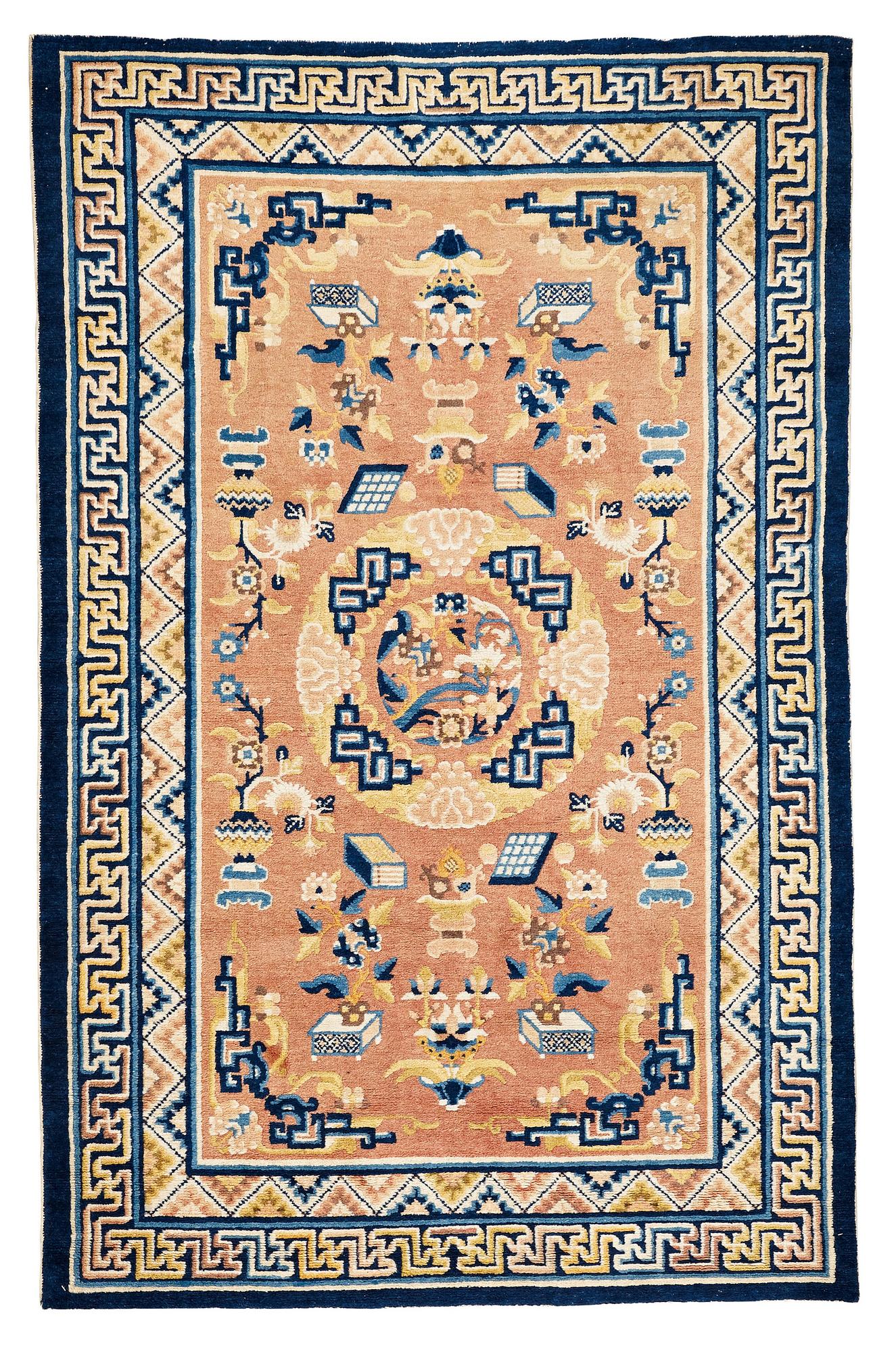 A CARPET, a semi-antique Ningxia, ca 197 x 127 cm.