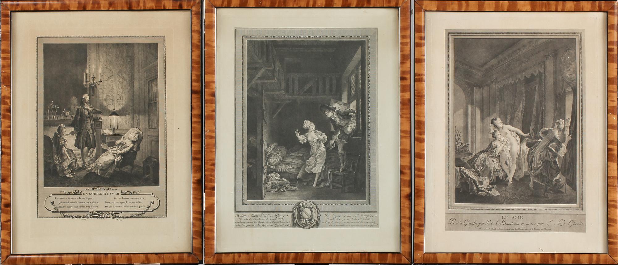 GRAFISKA BLAD, 3 st, omkring 1900-talet.
