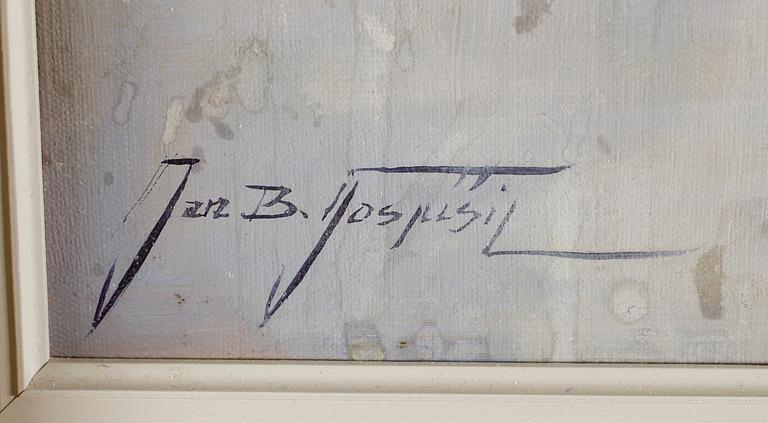 JAN BOHUMIL POSPISIL, olja på duk, signerad.