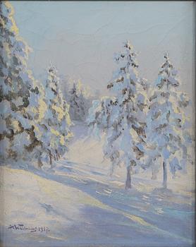 Alexander Wilhelms, olja på duk, signerad och daterad 1937.