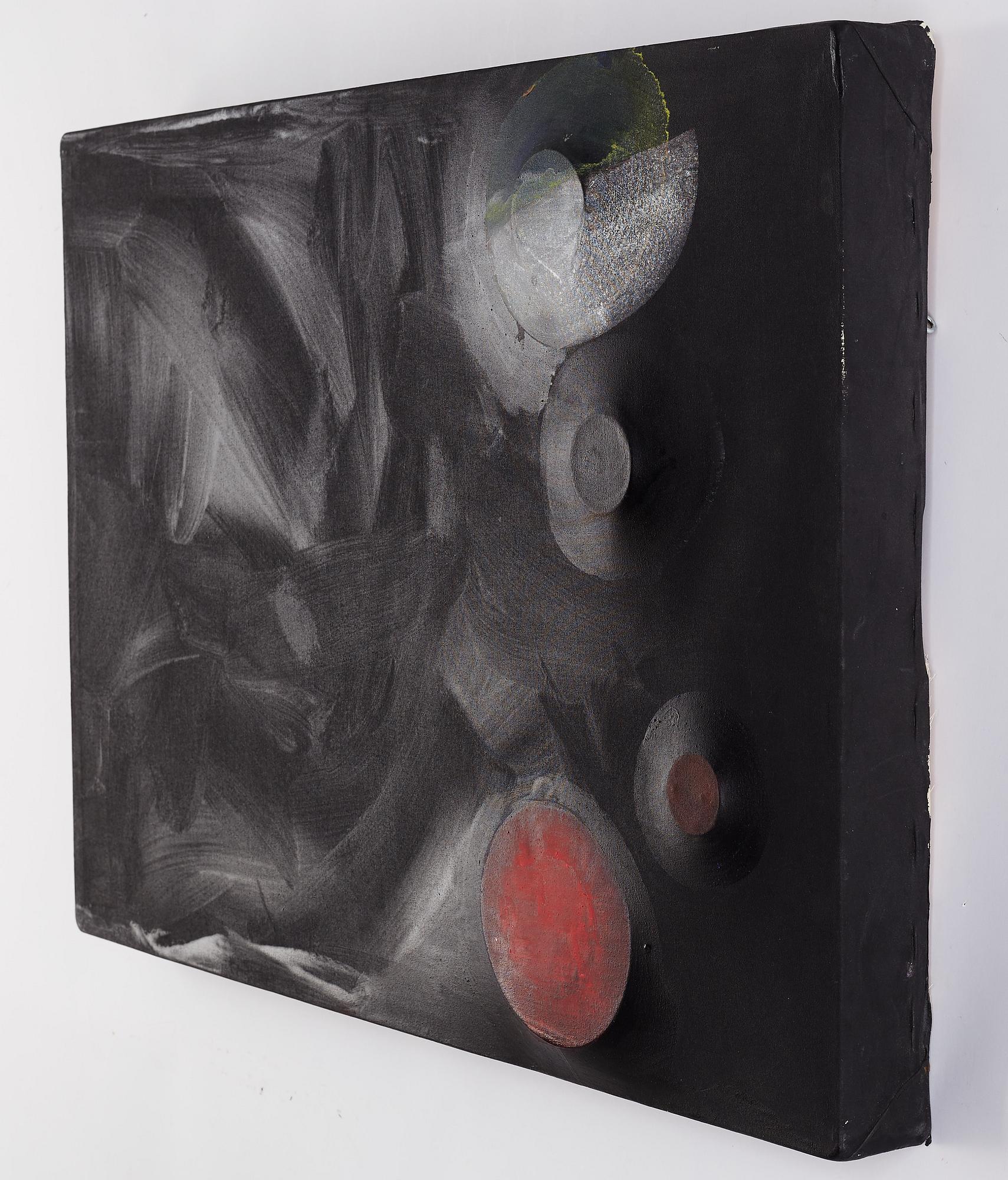 Stig Sjölund, diptych, photography and mixed media on canvas, signed and dated 1987 on verso.