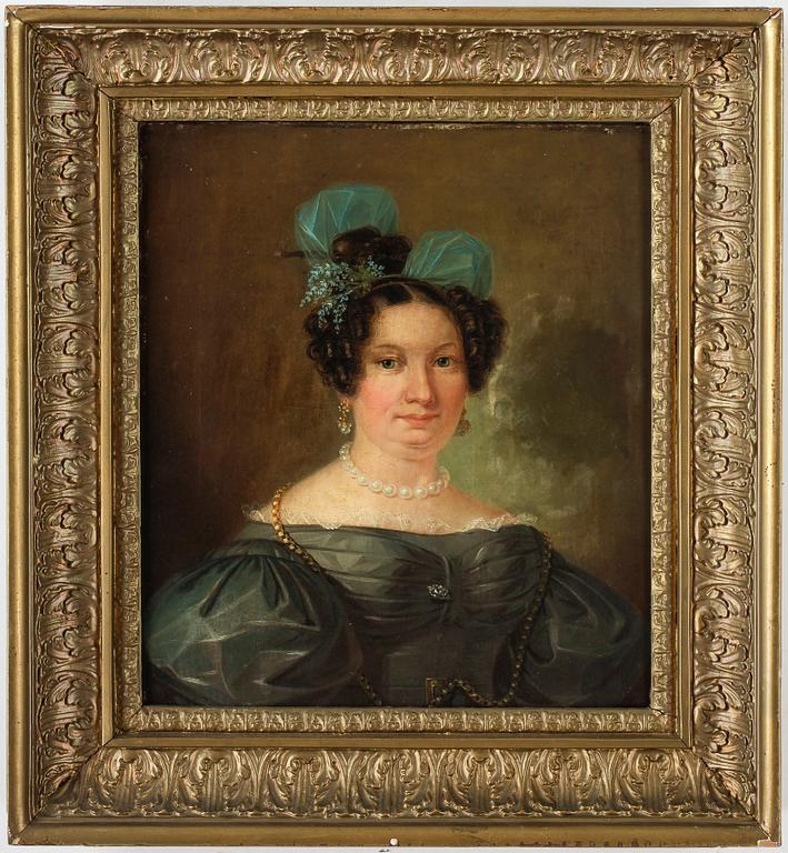 FREDRIC WESTIN, hans art, olja på duk, 1800-tal.