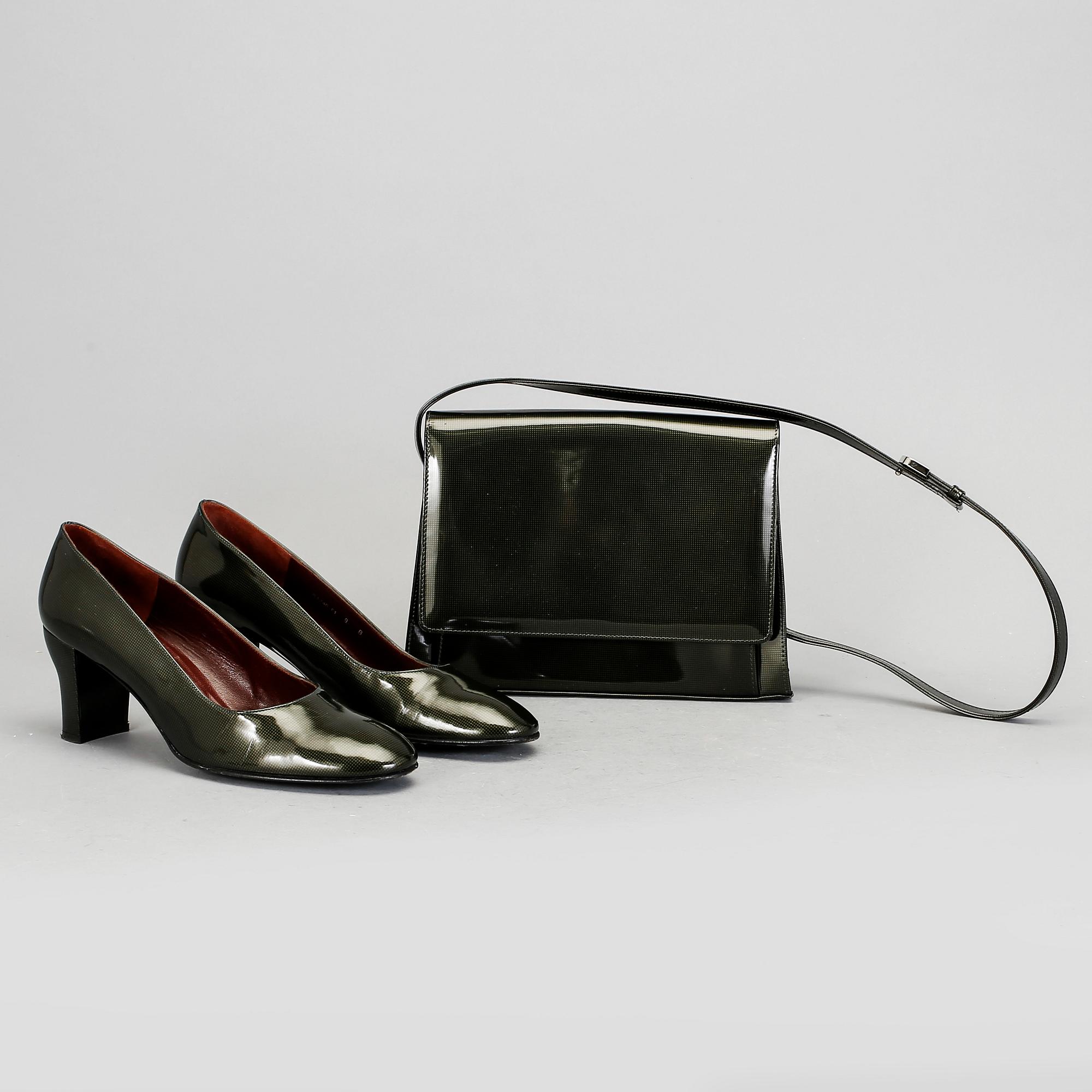 VÄSKA samt SKOR, Charles Jourdan, Paris.