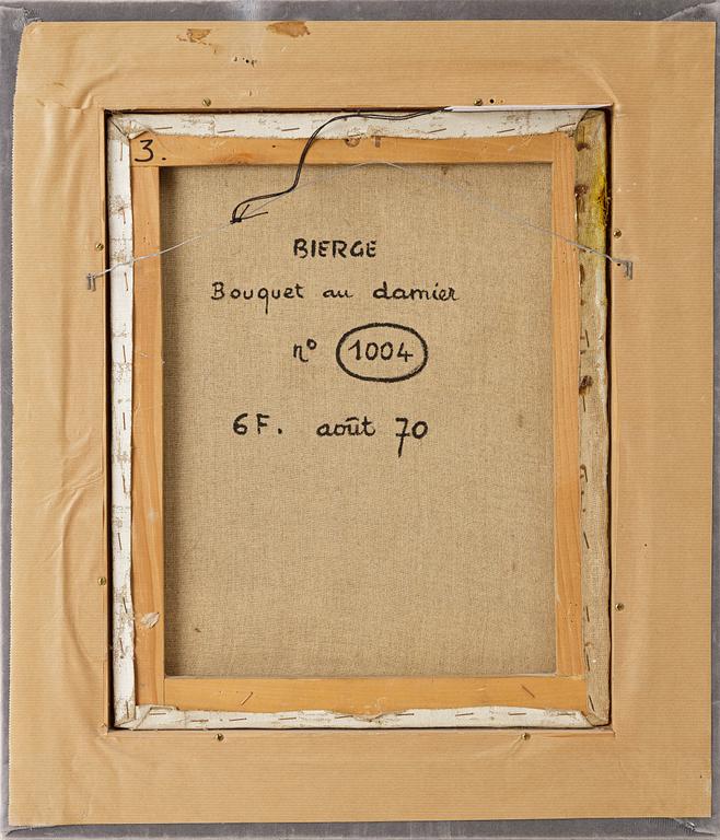 Roland Bierge, "Bouquet au damier".