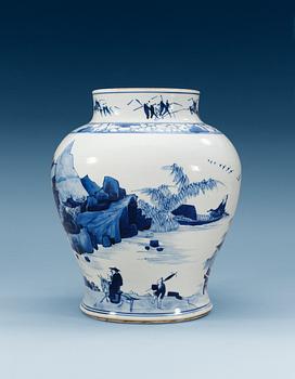 URNA, porslin. Qing dynastin, Kangxi (1662-1722).