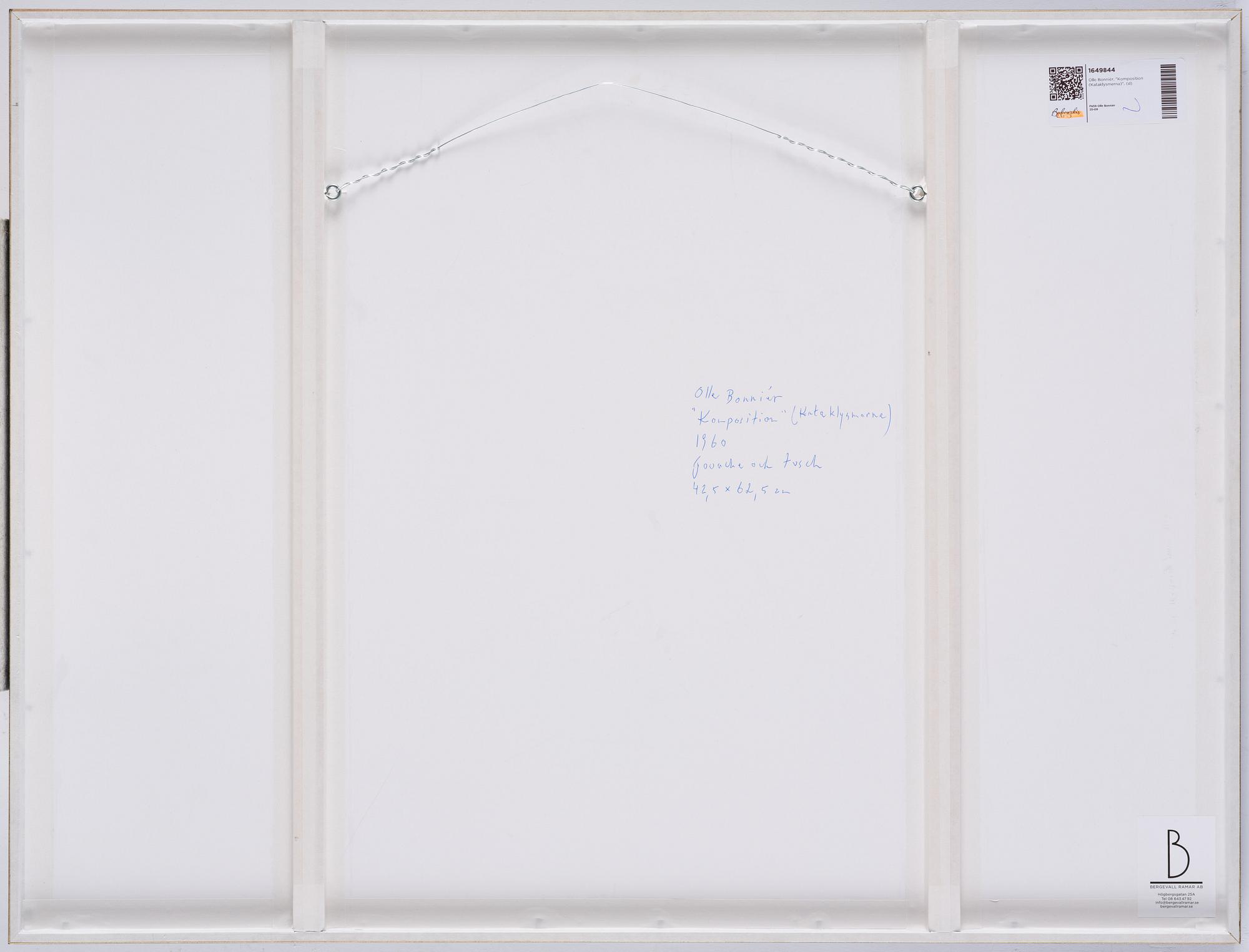 Olle Bonniér, "Komposition (Kataklysmerna)".