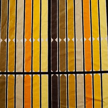 ASTRID SAMPE, A TEXTILE, "Windy way", Triva Textil, ca 583 x 127 cm (the width of the pattern 118 cm).