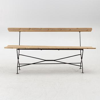 A garden bench, 20th century.