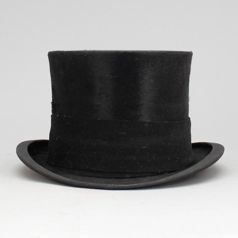 HÖG HATT med ask, tidigt 1900-tal.