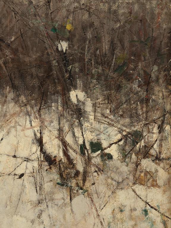 Bruno Liljefors, Winter hunting with fox and hound.