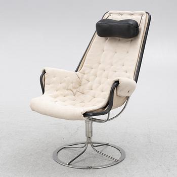 Bruno Mathsson, fåtölj med fotpall "Jetson", DUX, resp Bruno Mathsson International, Värnamo.