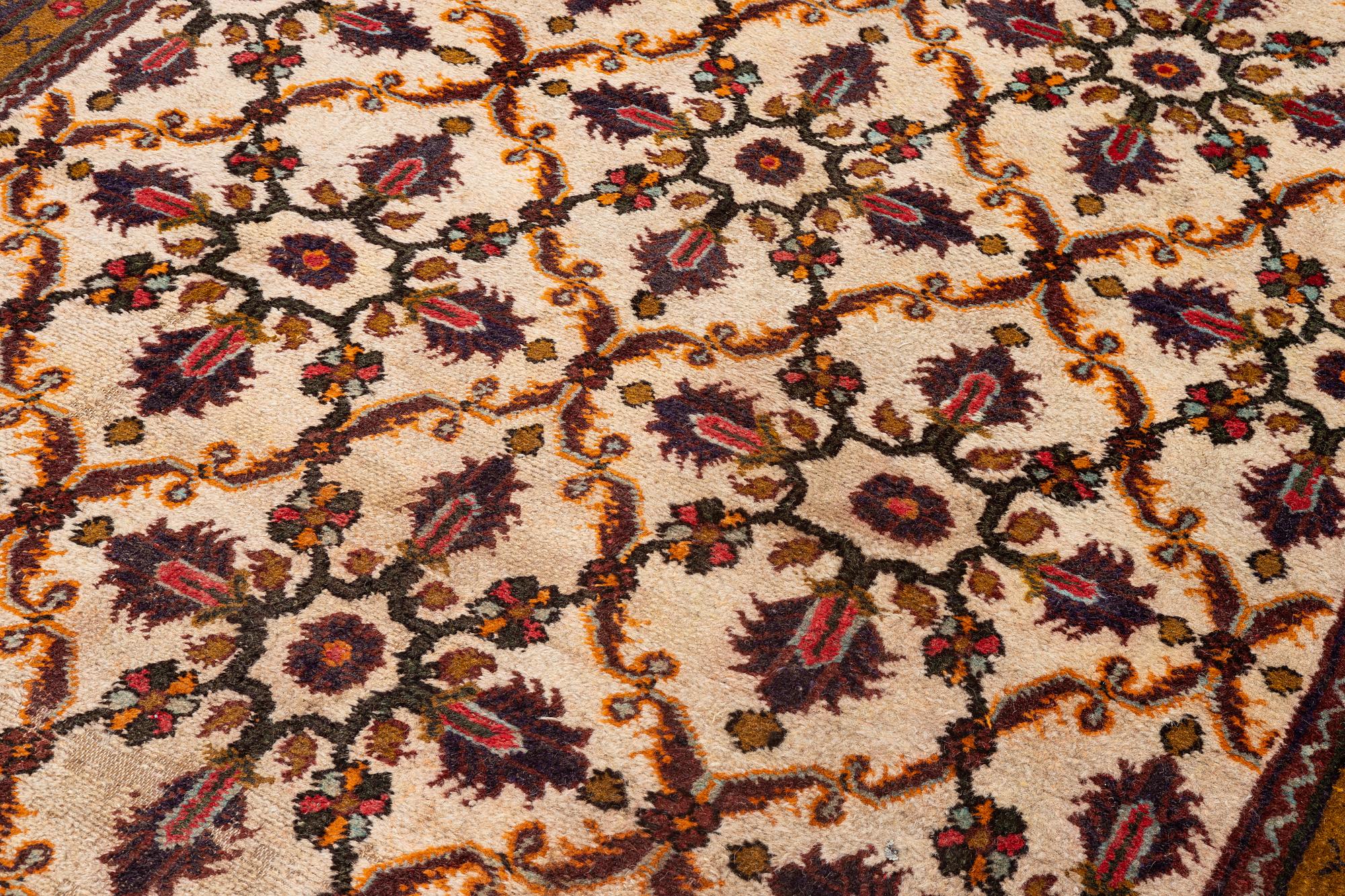 A Masulipatnam carpet, north India, c. 402 x 333 cm.