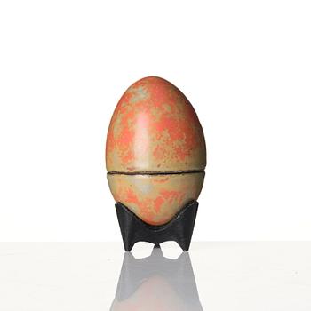 Hans Hedberg, skulptur, fajans, ägg, tudelat, Biot, Frankrike.