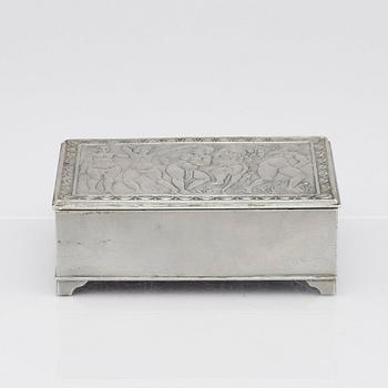 Nils Fougstedt, a pewter box, Stockholm 1928, model 616.