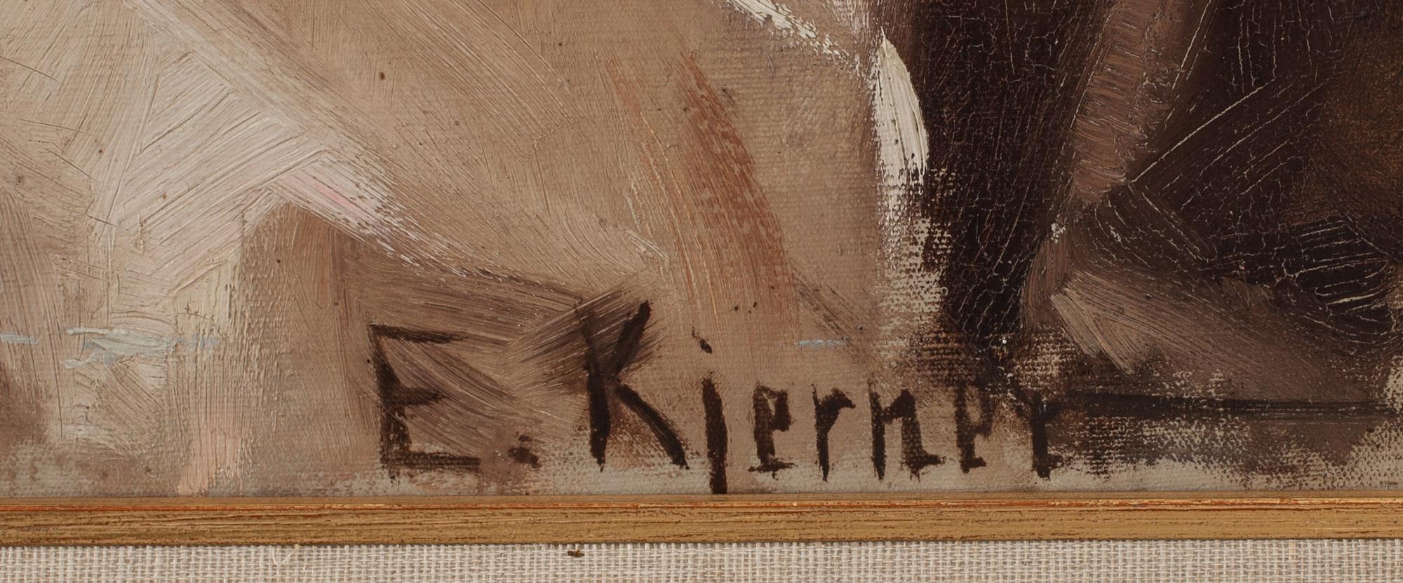 ESTHER KJERNER, olja på duk. Signerad.