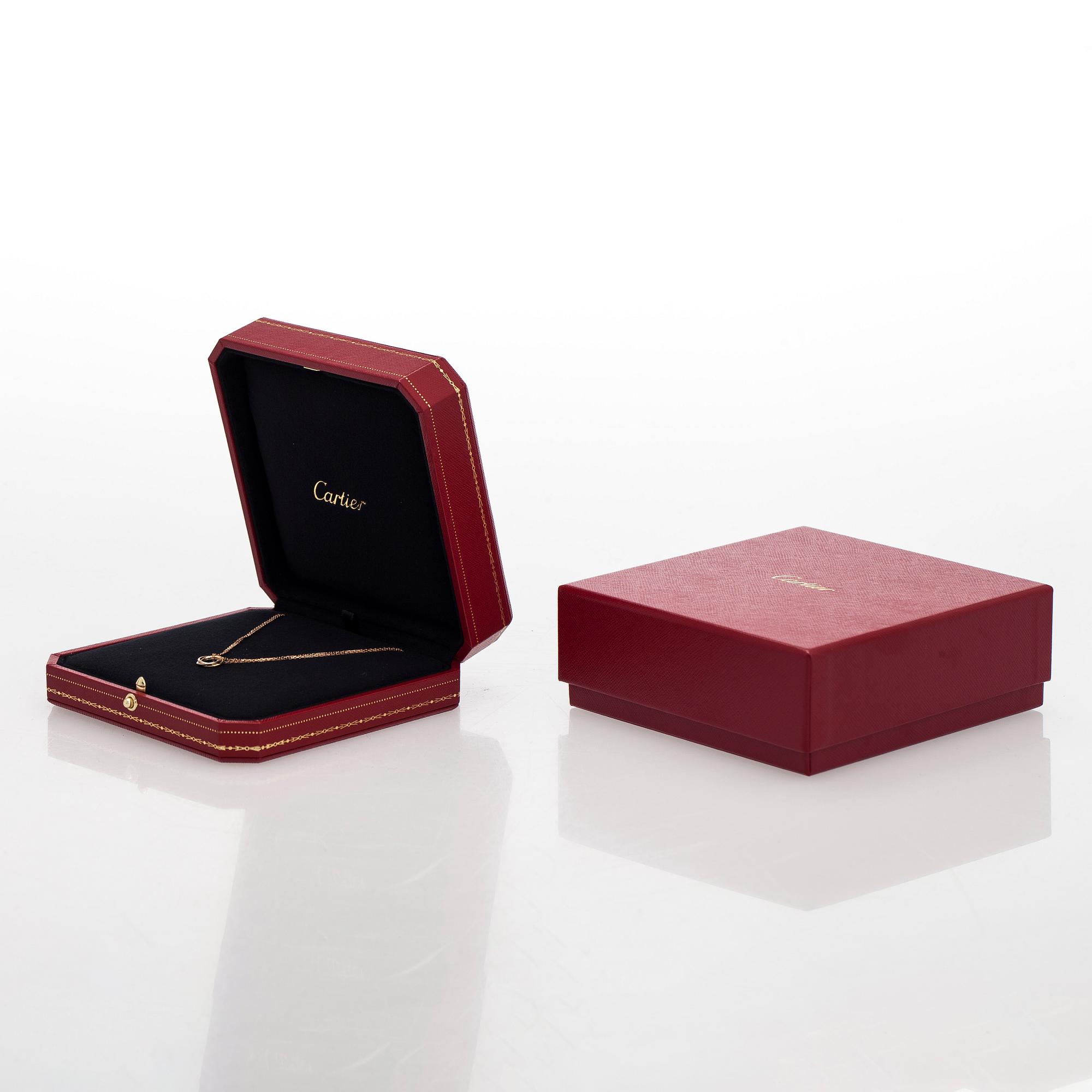 Cartier, halsband, "Trinity", modell mini, 18K guld i tre färger.