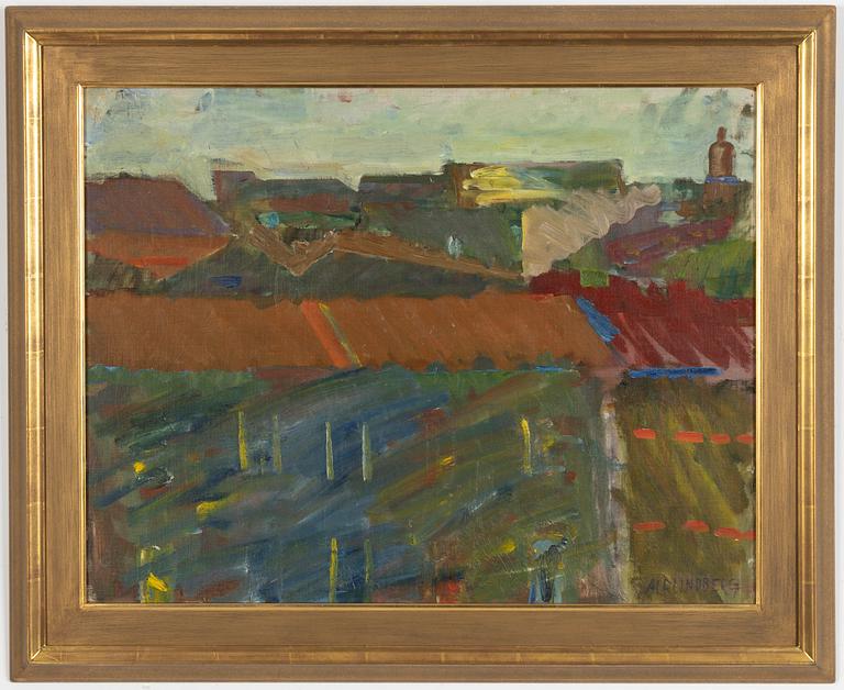 Alf Lindberg, "Utsikt över tak".