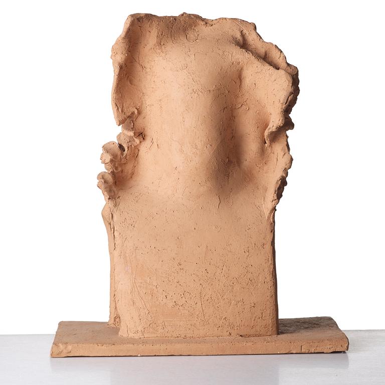 Hertha Hillfon, a terracotta sculpture, Sweden, provenance Hertha Hillfon.
