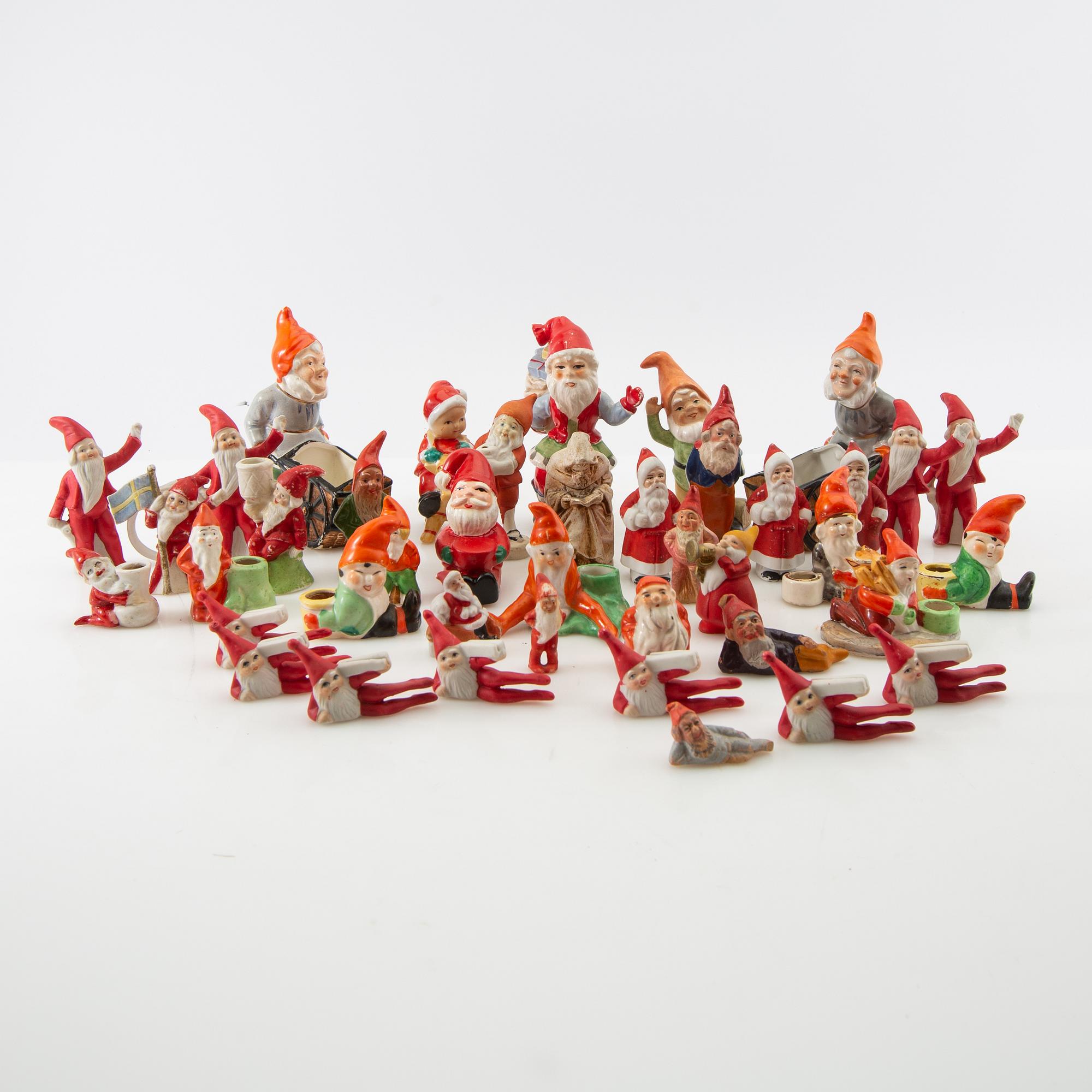 A collection of gnomes 41 pcs 20th century.