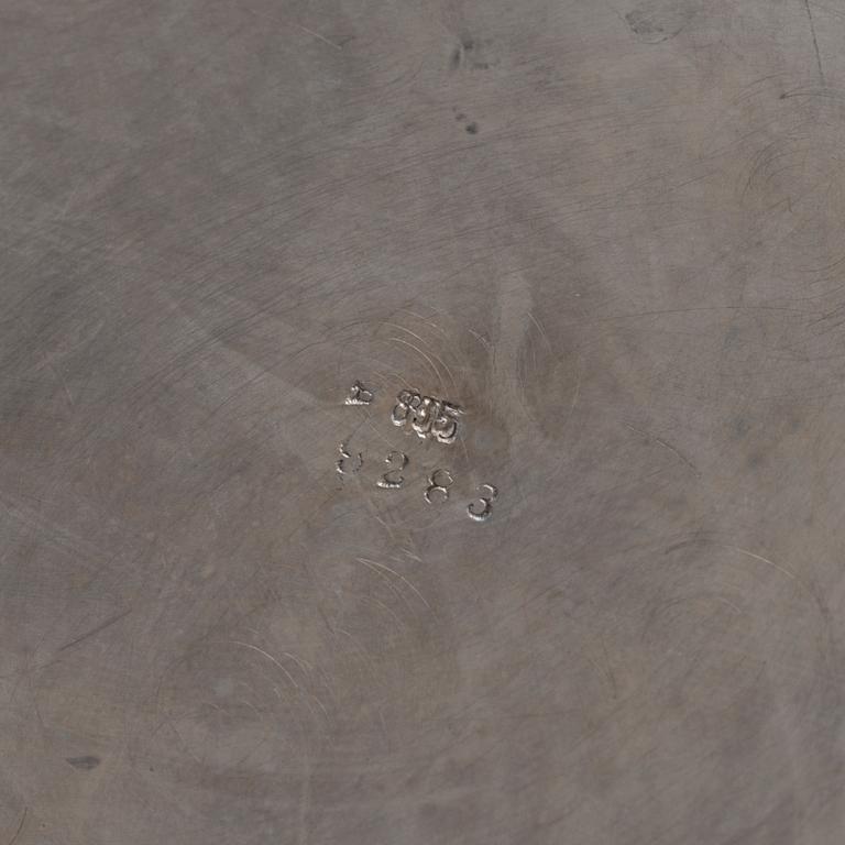 KAFFESERVIS, 3 delar, silver, troligen Tyskland. Vikt 1100 g.