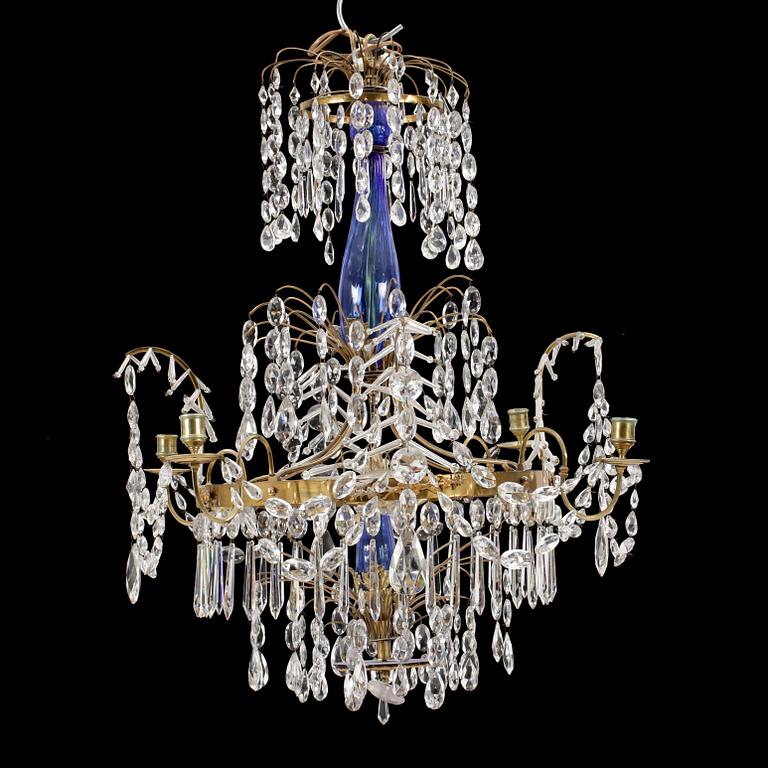 LJUSKRONA, gustaviansk stil, omkring sekelskiftet 1900. Höjd ca 90 cm.