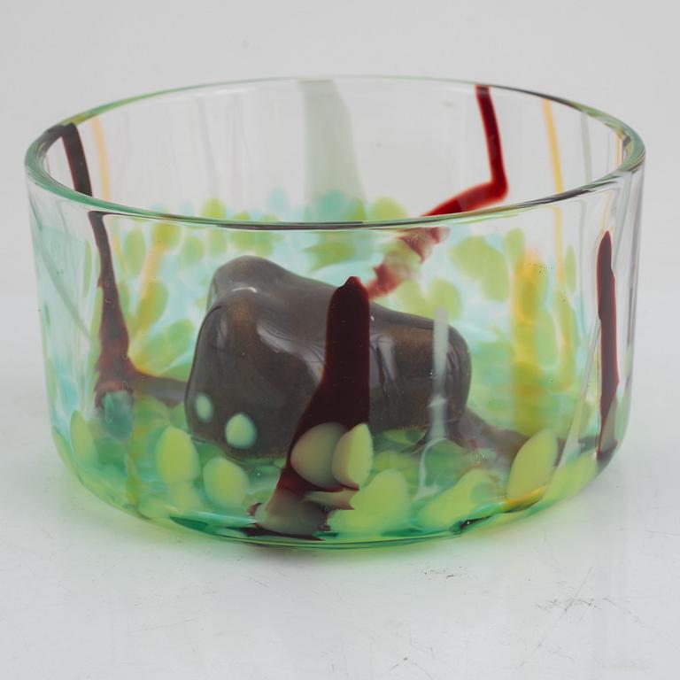 Ernst Billgren, skål, "New Friends Björn", Kosta Boda.