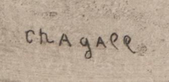 Marc Chagall, etching, signed in the print.