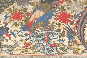 A Chinese painting/tapestry, late Qing dynasty.