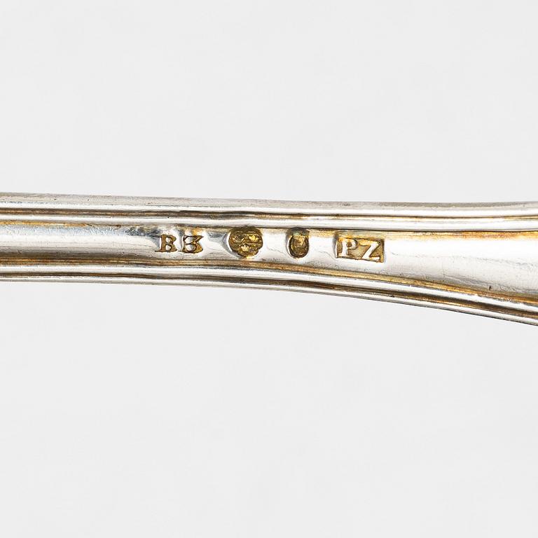 Pehr Zethelius, Forks, 6 pcs, silver, Stockholm 1808.